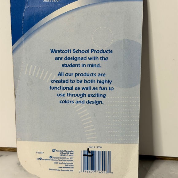 Westcott Math Tools Set Compass Protractor Ruler – New - Picture 2 of 3